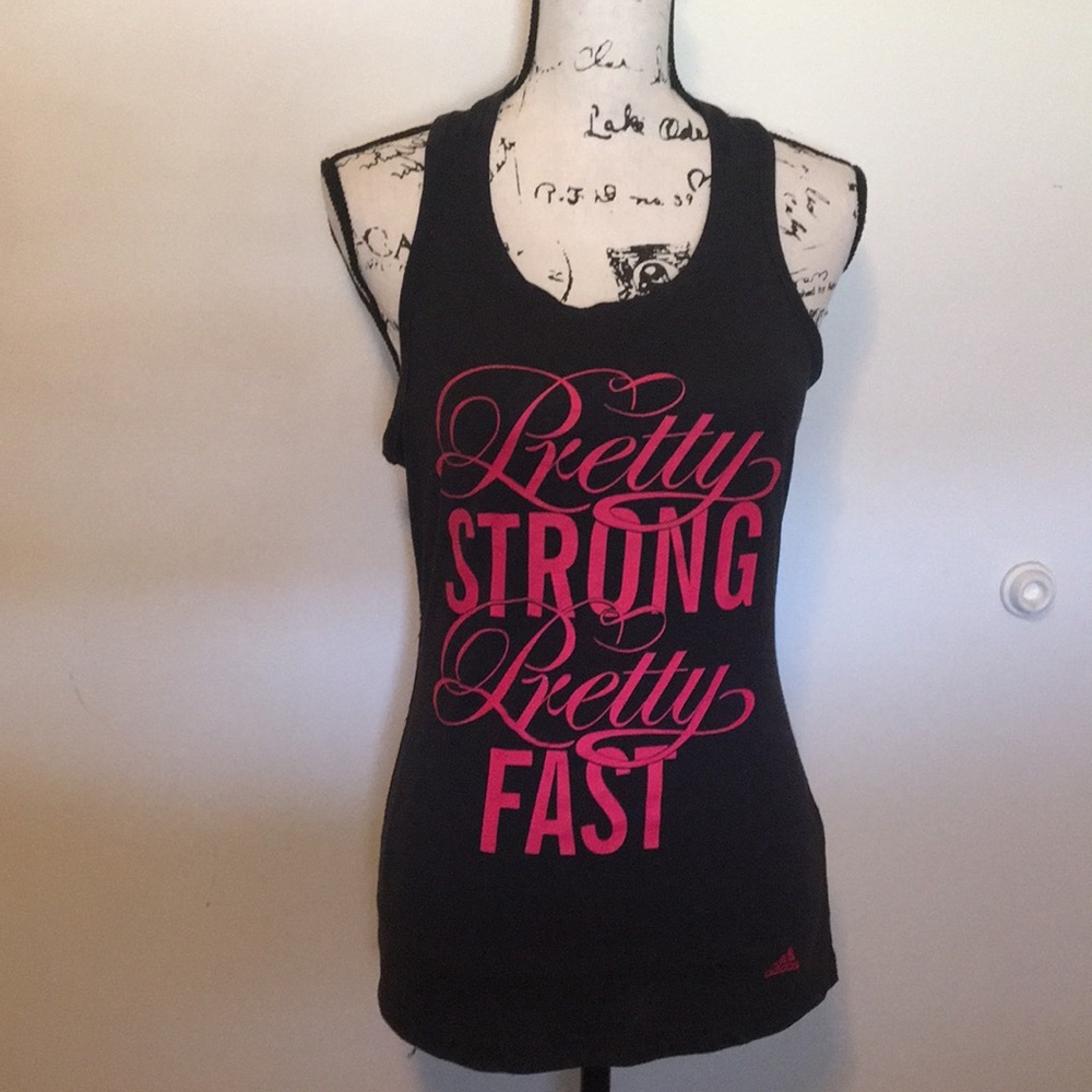 Adidas Ultimate Graphic Black Tank Top Small